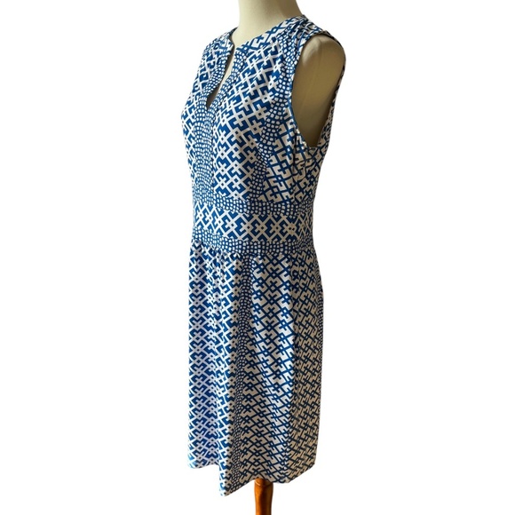 J MCLAUGHLIN LOLA DRESS M AUDIN GEO SHEATH OFFICE SUMMER CHIC FEMININE TIMELESS - Picture 4 of 12
